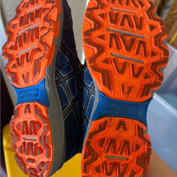 ASICS Gel Venture 7 Running Shoes - Blue and Orange-Mens size 9